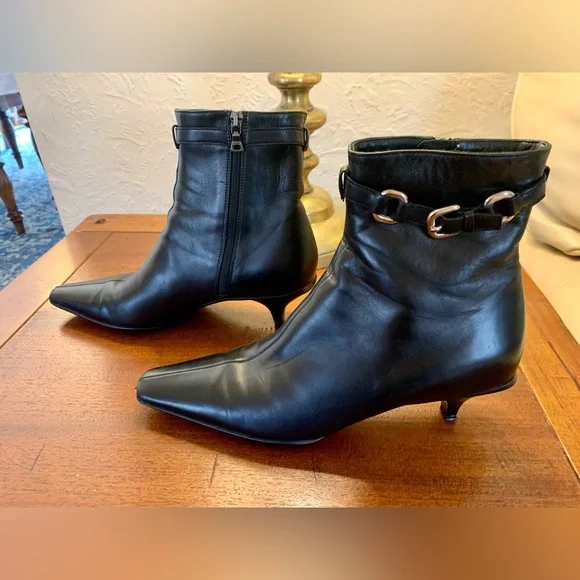 Prada calzature Donna calf leather booties woman’s 38.5 - Picture 4 of 15